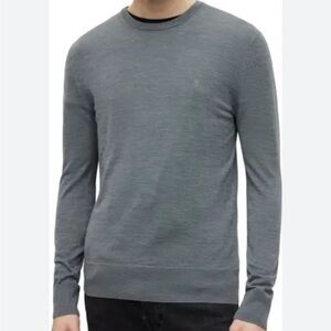 All Saints Men’s Mode Merino Wool Sweater Size Large Blue NWOT